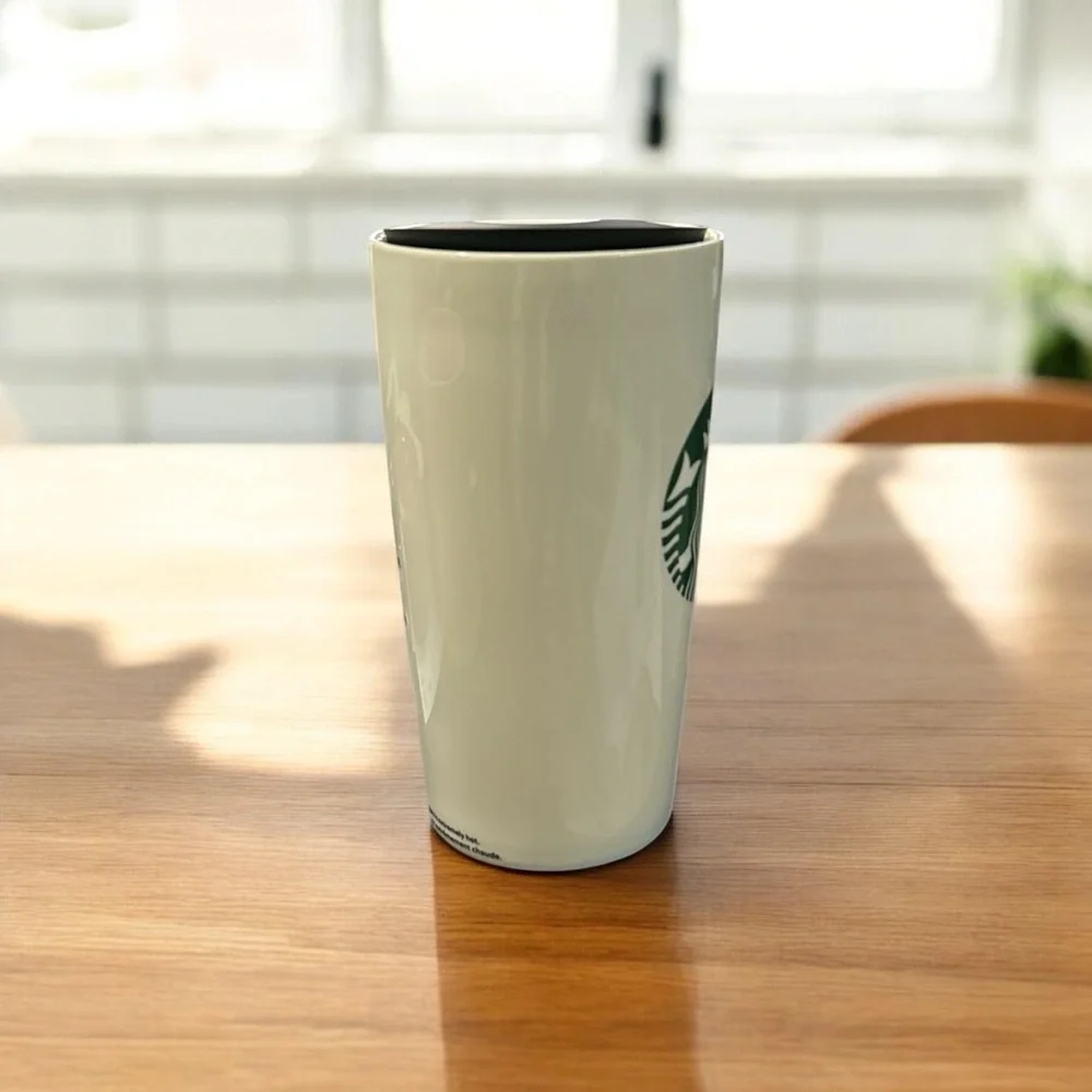 Starbucks sleek white